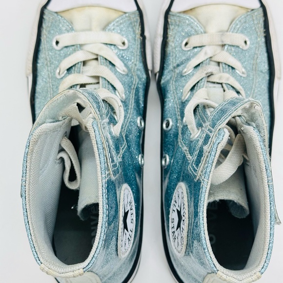 Converse All Star Glitter High Top Girls’ Shoes “Winter Slay” Size 1Y - Picture 7 of 11